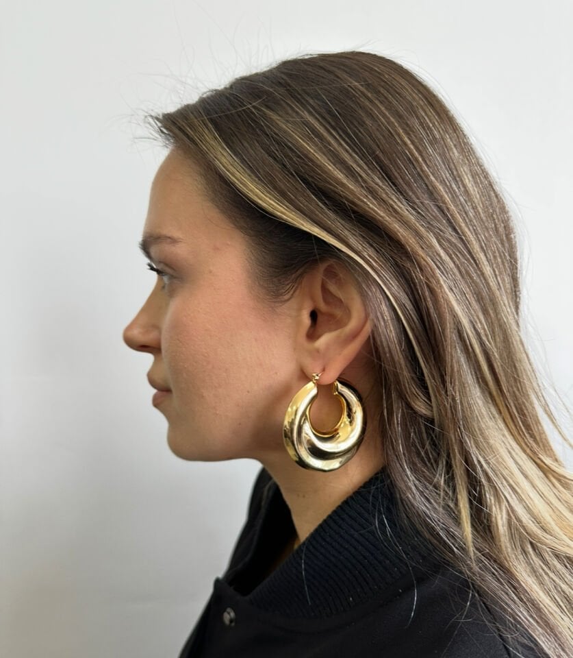 Halka MNG Küpe - Gold